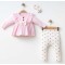 Βρεφικό Σετ 3Τμχ Για Κορίτσι 6-18 Μηνών Ρόζ