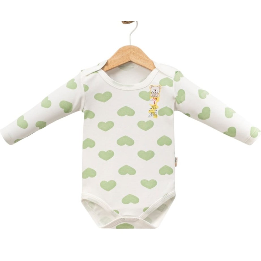 Βρεφικό Κορμάκι 12-36 Μηνών Εκρού-Πράσινο