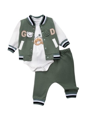 Βρεφικό Σετ 3Τμχ Για Αγόρι 0-9 Μηνών Πράσινο