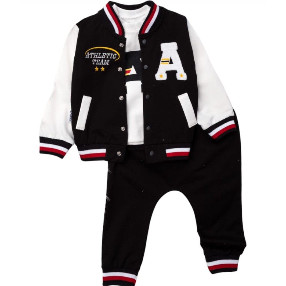 Βρεφικό Σετ 3Τμχ Για Αγόρι 6-18 Μηνών Μαυρο