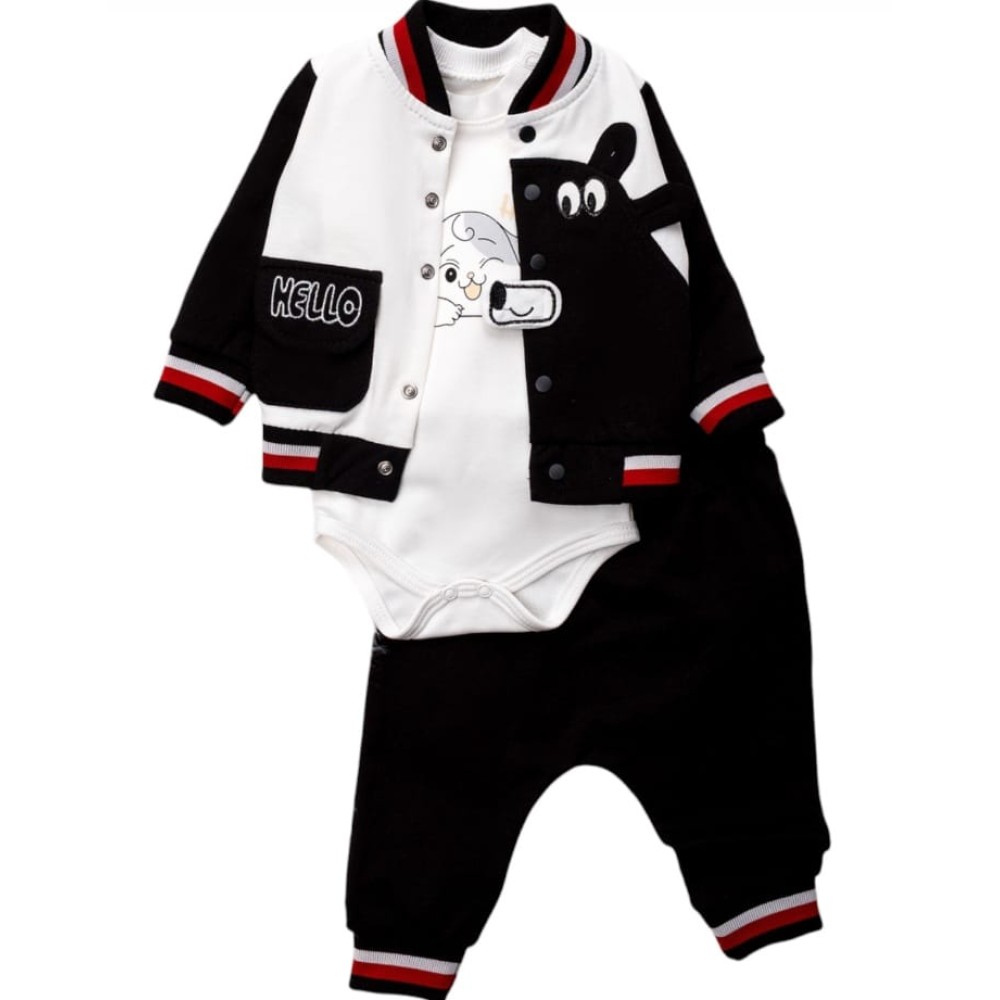 Βρεφικό Σετ Για Αγόρι 0-9 Μηνών Μαύρο