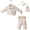 Βρεφικό Σετ  3Τμχ Για Κορίτσι 6-18 Μηνών Καφέ