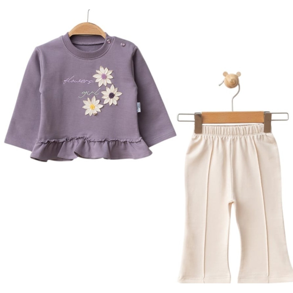 Βρεφικό Σετ Για Κορίτσι 6-24 Μηνών Μωβ