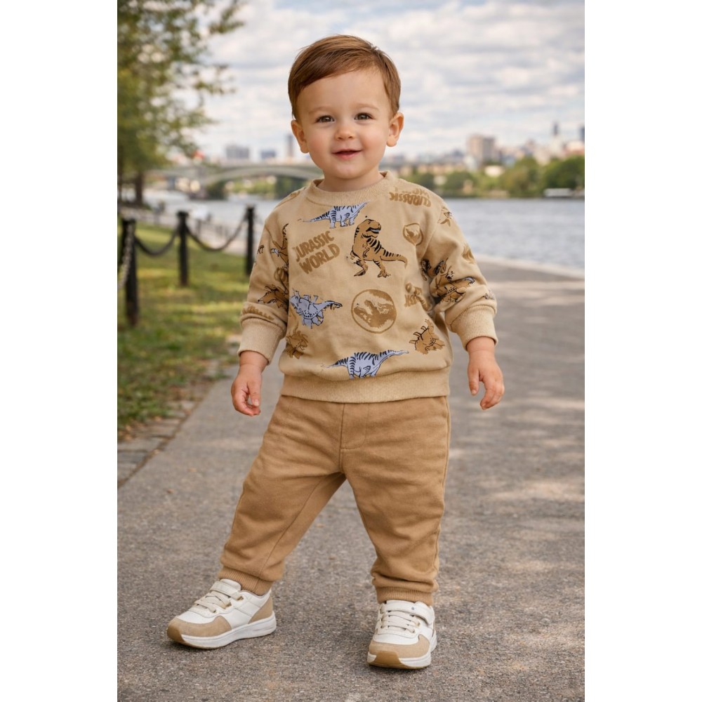 Βρεφικό Σετ Για Αγόρι 6-24 Μηνών Mπεζ