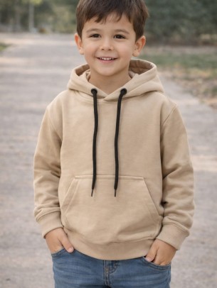 Παιδικό Φούτερ Για Αγόρι 5-8 Χρονών Μπεζ