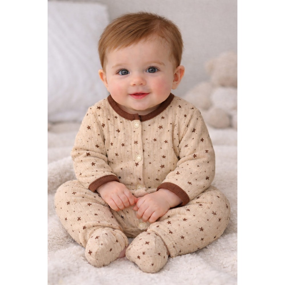 Βρεφικό Φορμάκι Για Κορίτσι 3-9 Μηνών Μπεζ