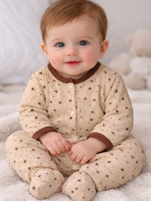 Βρεφικό Φορμάκι Για Κορίτσι 3-9 Μηνών Μπεζ