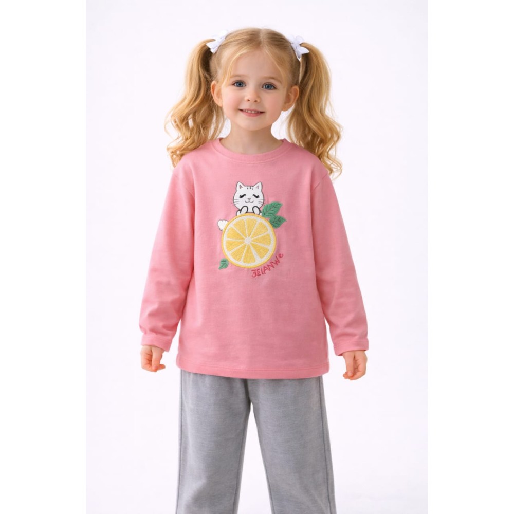 Παιδική Μπλούζα Για Κορίτσι 2-5 Χρονών Κοραλί