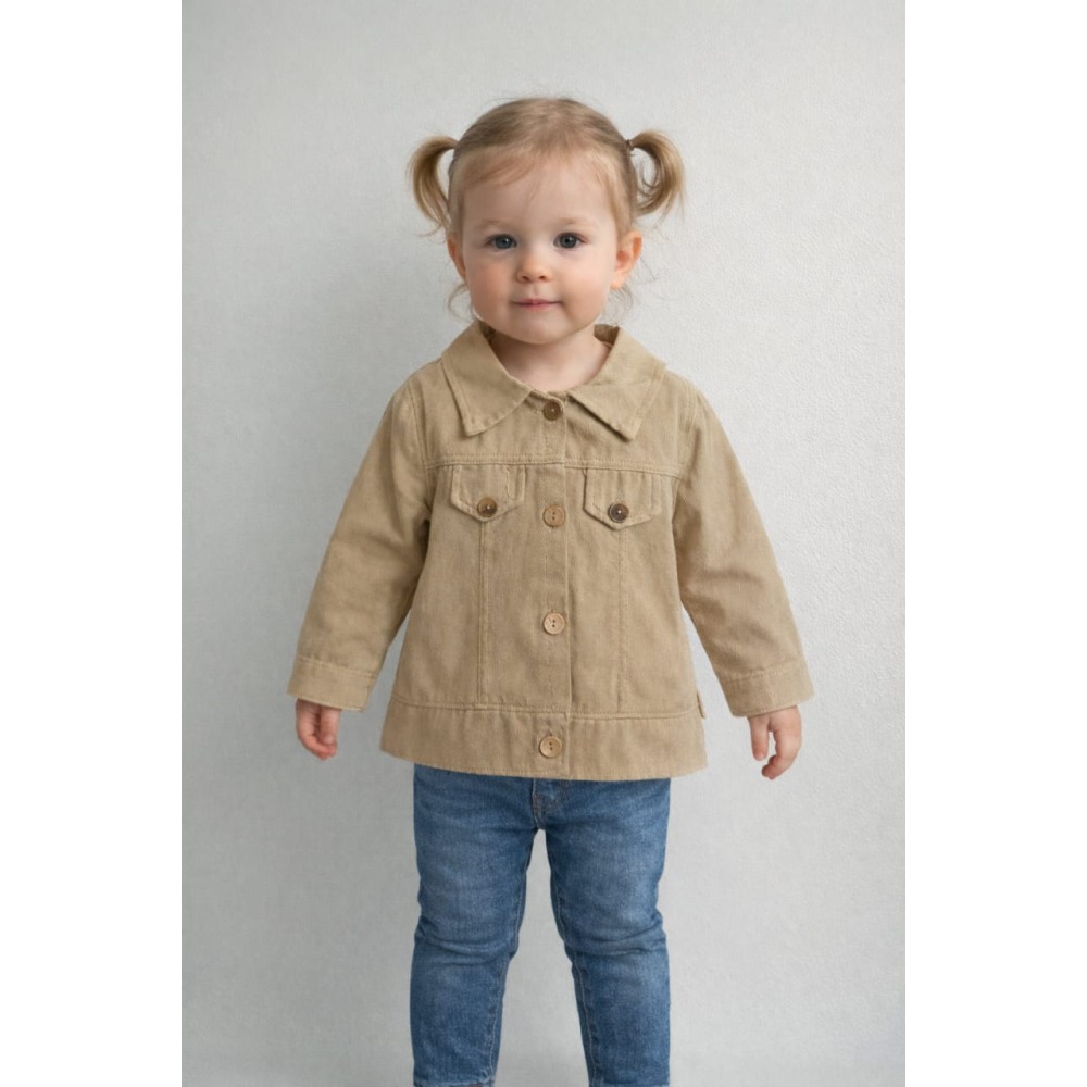 Βρεφική Ζακέτα για Κορίτσι 6-18 Μηνών Μπεζ