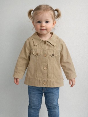 Βρεφική Ζακέτα για Κορίτσι 6-18 Μηνών Μπεζ