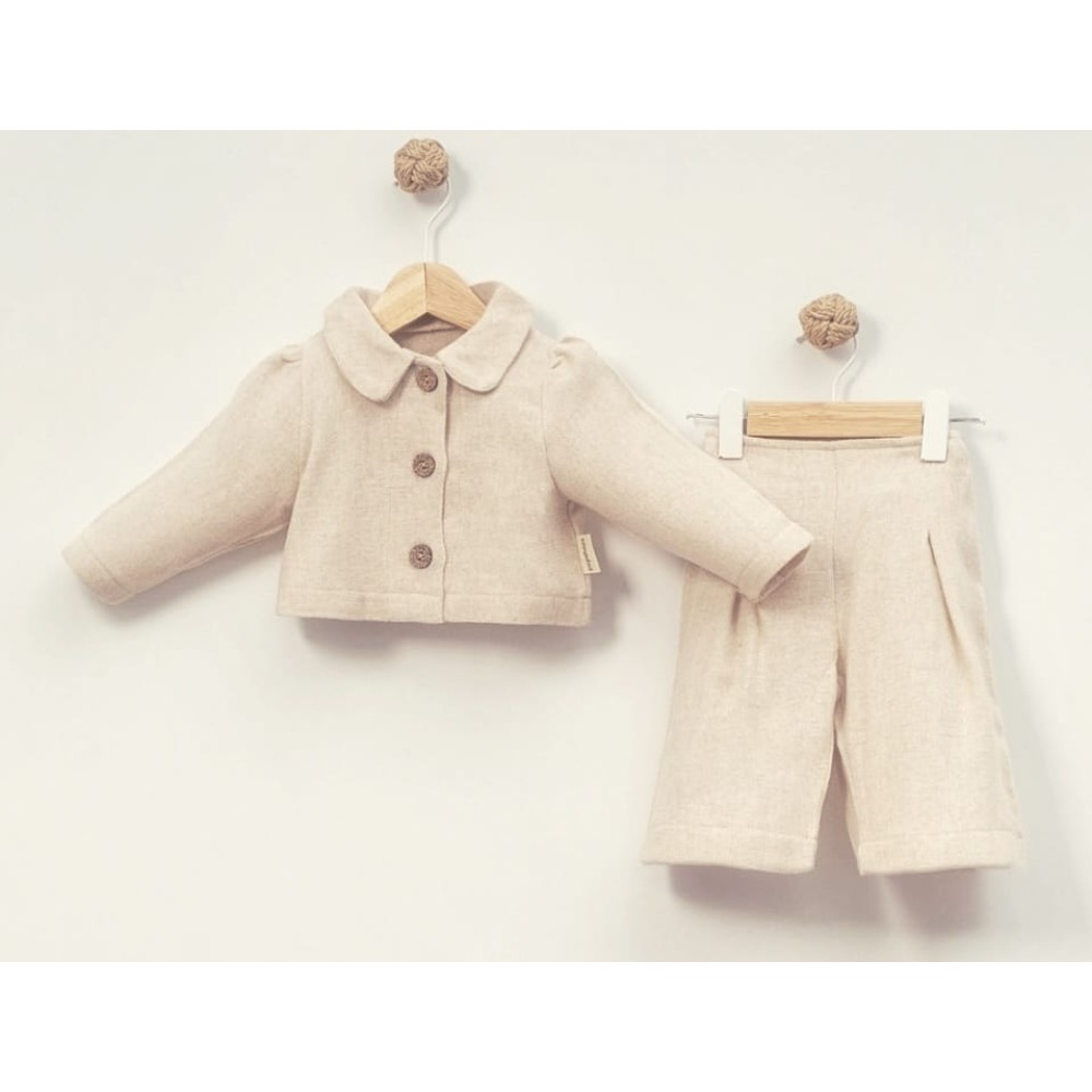 Βρεφικό Σετ Για Κορίτσι 3-18 Μηνών Μπεζ