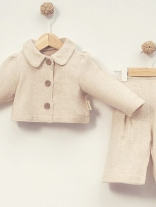 Βρεφικό Σετ Για Κορίτσι 3-18 Μηνών Μπεζ