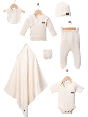 Σετ Νεογέννητο 7Τμχ 0-3 Μηνών Εκρού