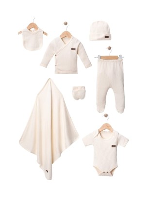 Σετ Νεογέννητο 7Τμχ 0-3 Μηνών Εκρού