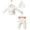 Σετ Νεογέννητο 3Τμχ 0-9 Μηνών Εκρού