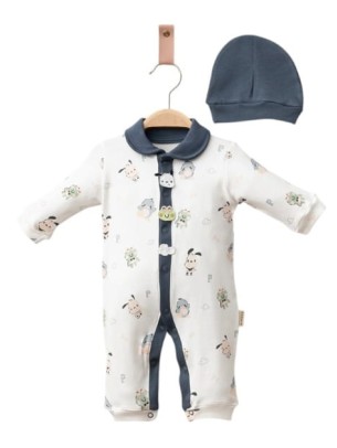 Βρεφικό Φορμάκι Για Αγόρι 0-9 Μηνών Μπλε - Λευκό