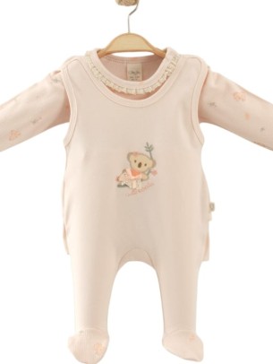 Βρεφικό Φορμάκι 2Τμχ Για Κορίτσι 0-9 Μηνών Πο΄υδρα