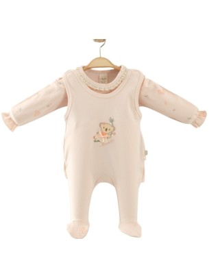 Βρεφικό Φορμάκι 2Τμχ Για Κορίτσι 0-9 Μηνών Πο΄υδρα