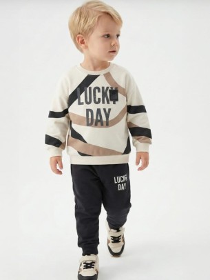 Παιδικό Σετ Φόρμα Για Αγόρι 2-5  Χρονών Ανθρακί