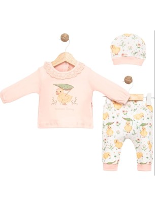 Σετ Νεογέννητο 3Τμχ Για Κορίτσι 0-3 Μηνών Σομον
