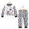 Παιδικό Σετ Πιτζάμα Για Κορίτσι 1-3 Χρονών Λεύκο-Μαύρο