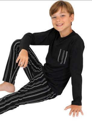 Παιδικό Σετ Πιτζάμα Για Αγόρι 1-5 Χρονών Μαύρο