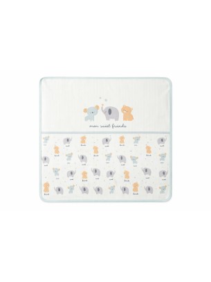 Βρεφική Κουβέρτα Αγκαλιάς Λευκό-Μπλε