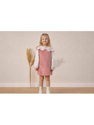 Παιδικό Φόρεμα Σετ 2Τμχ 4-7 Χρονών Κοραλί