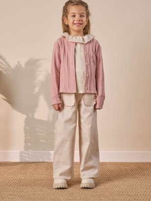 Παιδικό Σετ 3Τμχ Για Κορίτσι 4-8 Χρονών Ροζ - Εκρού