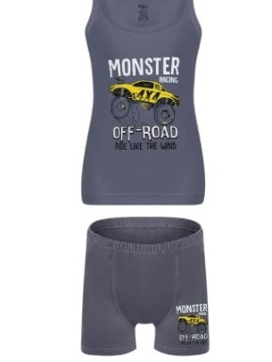 Παιδικά Σετ Εσώρουχα Για Αγόρι 2-9 Χρονών Ανθρακί