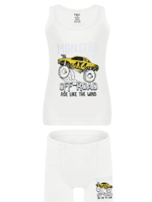 Παιδικά Σετ Εσώρουχα Για Αγόρι 2-9 Χρονών Λευκό