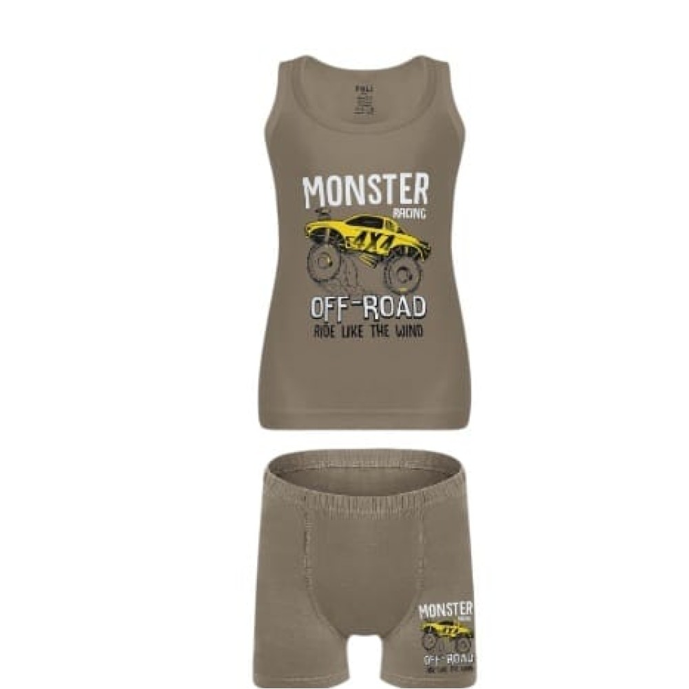 Παιδικά Σετ Εσώρουχα Για Αγόρι 2-9 Χρονών Χακί