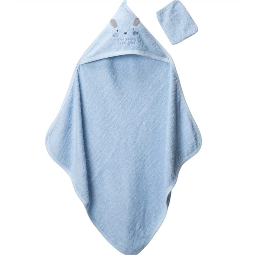 Βρεφική Πετσέτα Μπάνιου Για Αγόρι Μπλε