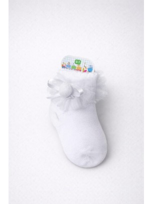 Βρεφική Κάλτσα 0-1 Χρονών Λευκό 