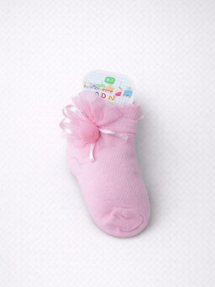 Βρεφική Κάλτσα 0-1 Χρονών Ροζ