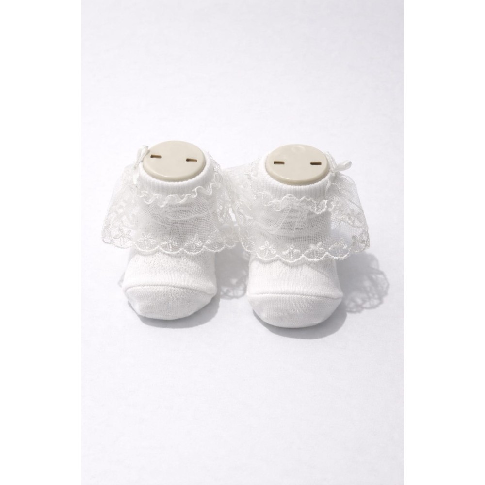 Βρεφική Κάλτσα 0-6  Χρονών Λευκό 