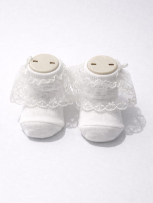 Βρεφική Κάλτσα 0-6  Χρονών Λευκό 