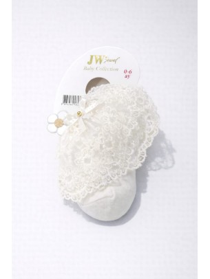 Βρεφική Κάλτσα 0-6 Μηνών Εκρού