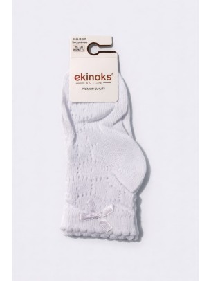 Παιδική Κάλτσα 7-8 Χρονών Λευκό