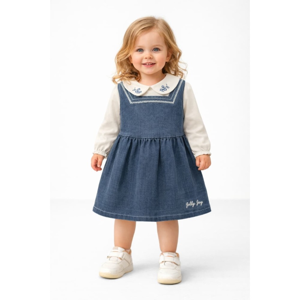 Βρεφικό Φόρεμα 6-18 Μηνών Μπλε