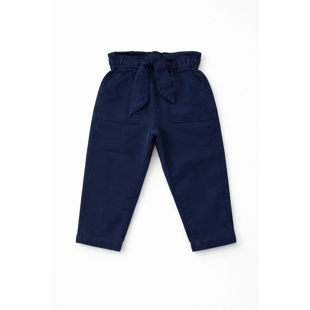 Βρεφικό Παντελόνι Για Κορίτσι 9-36 Μηνών Σκούρο Μπλε