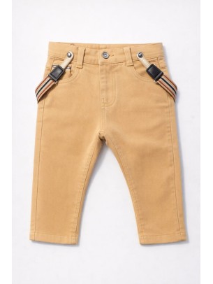 Βρεφικό Παντελόνι Για Αγόρι 6-24 Μηνών Μπεζ