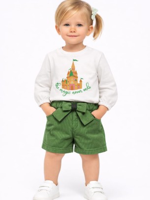 Βρεφικό Σετ Για Κορίτσι 6-36 Μηνών Λευκό - Πράσινο