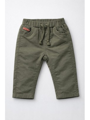 Bρεφικό Παντελόνι Για Αγόρι 6-24 Μηνών Χακί