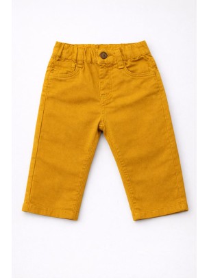 Βρεφικό Παντελόνι Για Αγόρι 6-36 Μηνών Μουσταρδί