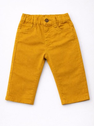 Βρεφικό Παντελόνι Για Αγόρι 6-36 Μηνών Μουσταρδί