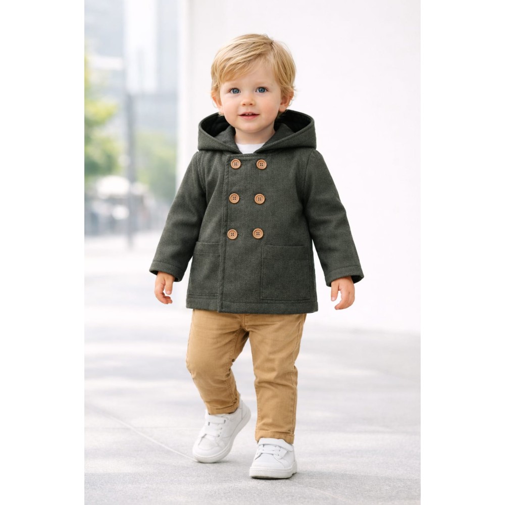 Βρεφική Ζακέτα Για Αγόρι 6-36 Μηνών Χακί 