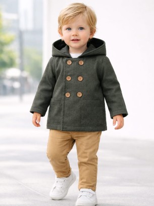 Βρεφική Ζακέτα Για Αγόρι 6-36 Μηνών Χακί 