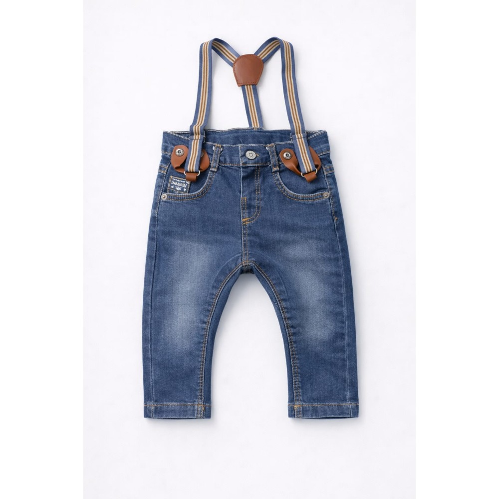 Βρεφικό Παντελόνι Για Αγόρι 6-24 Μηνών Μπλε
