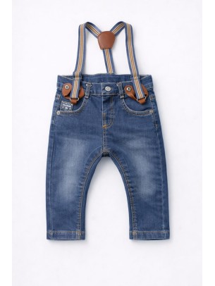 Βρεφικό Παντελόνι Για Αγόρι 6-24 Μηνών Μπλε